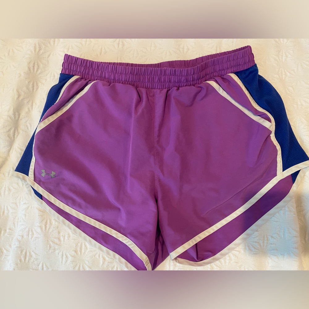 Size Small Purple Under Armor Running Shorts